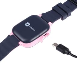 Детские смарт-часы Windigo AM-15, 1.44", 128×128, SIM, 2G, LBS, камера 0.08 Мп, розовые