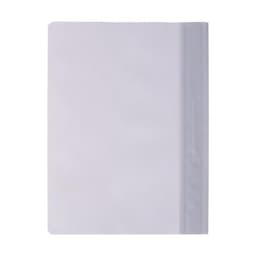 Папка-скоросшиватель Calligrata, А4, 120 мкм, серая, прозрачный верх