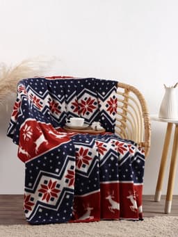 Плед флисовый новогодний «Экономь и Я. Олени» 150×200 см