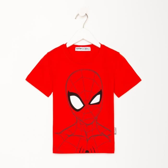 Футболка детская «Человек-Паук» рост 86-92, красный
