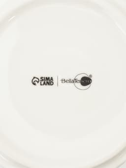 Банка для хранения сыпучих продуктов BellaTenero, 660 мл, d=10.5 см, с бамбуковой крышкой, фарфор, белая