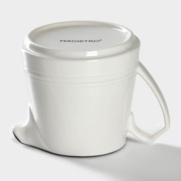 Молочник Magistro «Морской бриз», 250 мл, фарфор, белый