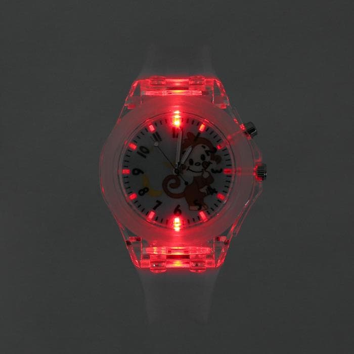 Часы наручные детские «Обезьянка», d=3.8 см, ремешок силикон, l-23 см