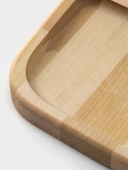 Менажница Доляна, 25×25×1.8 см, 5 секций, квадратная, дерево берёза