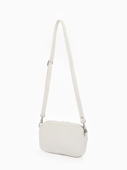 Сумка женская кросс-боди TEXTURA на молнии, 25×6×14 см, белая