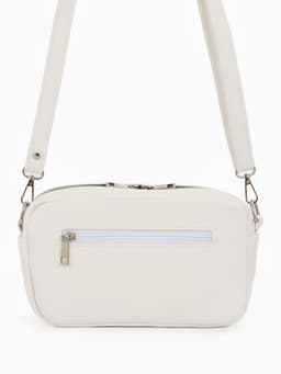 Сумка женская кросс-боди TEXTURA на молнии, 25×6×14 см, белая