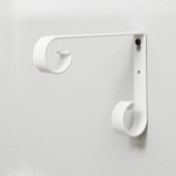 Кронштейн для кашпо, кованый, 17 см, металл, белый