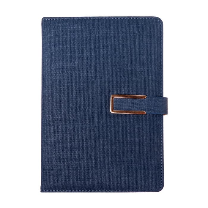 Ежедневник недатированный Calligrata, А5, в линейку, с хлястиком, 100 листов, обложка ПВХ, синий