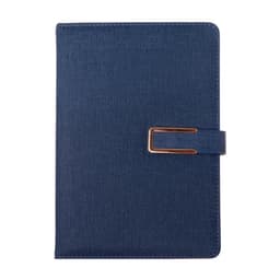 Ежедневник недатированный Calligrata, А5, в линейку, с хлястиком, 100 листов, обложка ПВХ, синий