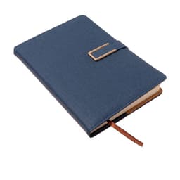 Ежедневник недатированный Calligrata, А5, в линейку, с хлястиком, 100 листов, обложка ПВХ, синий