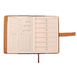 Ежедневник недатированный Calligrata, А5, в линейку, с хлястиком, 100 листов, обложка ПВХ, синий