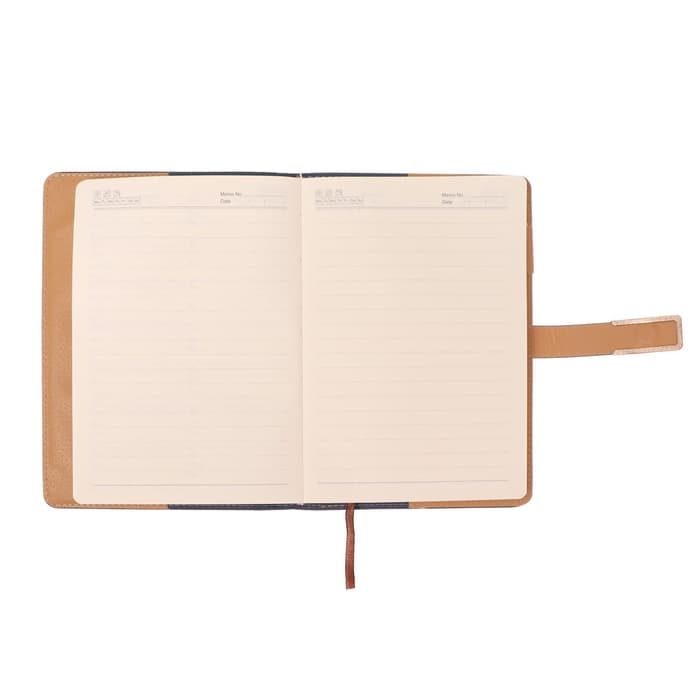 Ежедневник недатированный Calligrata, А5, в линейку, с хлястиком, 100 листов, обложка ПВХ, синий