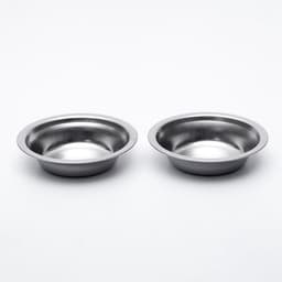 Набор из 2 мисок, 2×100 мл, на чёрной подставке, нержавеющая сталь