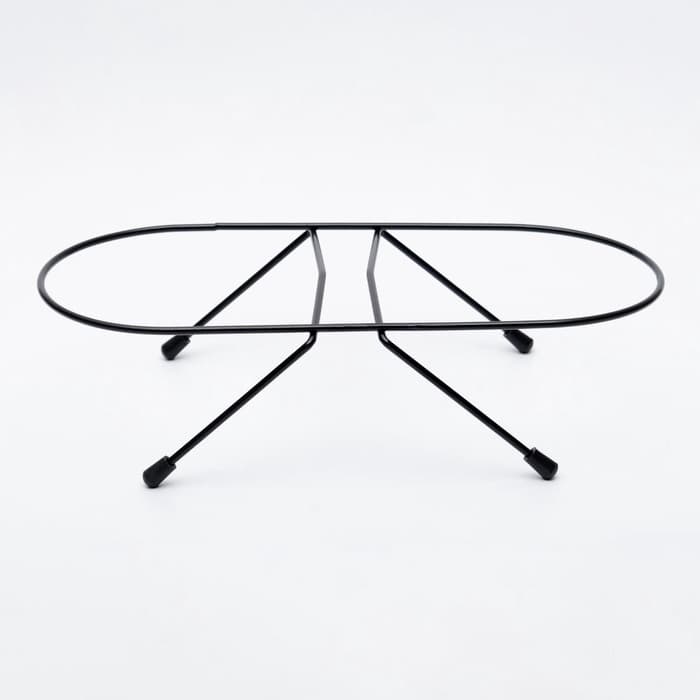 Набор из 2 мисок, 2×500 мл, на чёрной подставке, нержавеющая сталь