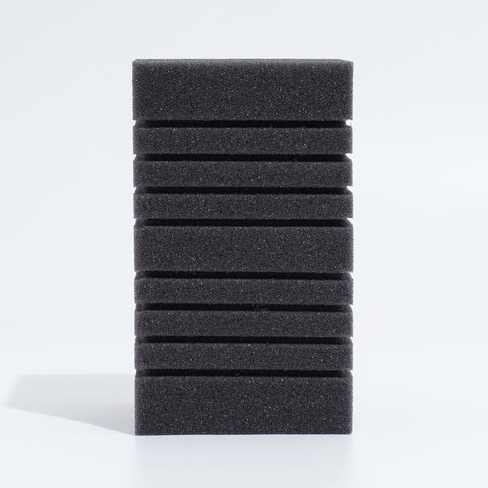 Губка прямоугольная для фильтра турбо № 14, 11×11×20 см, серая