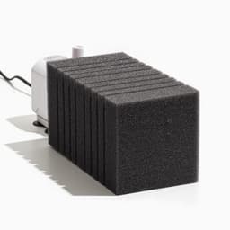 Губка прямоугольная для фильтра турбо № 14, 11×11×20 см, серая