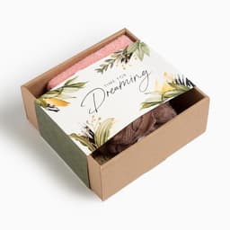 Подарочный набор «Этель» Dreaming: полотенце 30×60 см, повязка на голову, носки