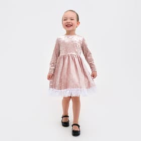 Платье для девочки нарядное KAFTAN «Куколка», розовое, рост 86-92 см