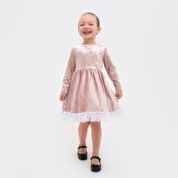 Платье для девочки нарядное KAFTAN «Куколка», розовое, рост 86-92 см