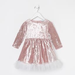 Платье для девочки нарядное KAFTAN «Куколка», розовое, рост 86-92 см