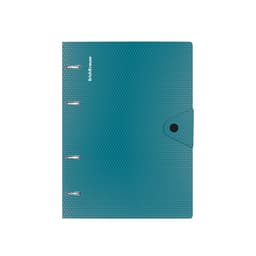 Тетрадь на кольцах А5 80 листов в клетку ErichKrause Glance Vivid, пластиковая обложка, блок офсет 100% белизна, МИКС