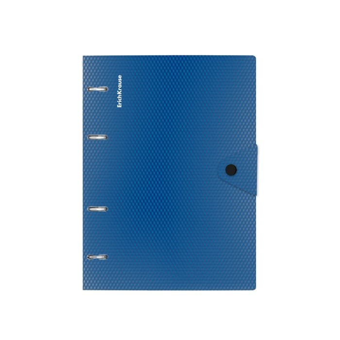 Тетрадь на кольцах А5 80 листов в клетку ErichKrause Glance Vivid, пластиковая обложка, блок офсет 100% белизна, МИКС