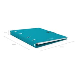 Тетрадь на кольцах А5 80 листов в клетку ErichKrause Glance Vivid, пластиковая обложка, блок офсет 100% белизна, МИКС