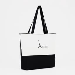 Сумка - шоппер с подкладкой, 42×9×32 см, чёрная