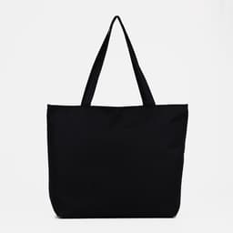 Сумка - шоппер с подкладкой, 42×9×32 см, чёрная