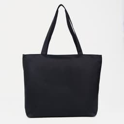 Сумка - шоппер, на молнии, с подкладкой, 42×9×32 см, с принтом, чёрная