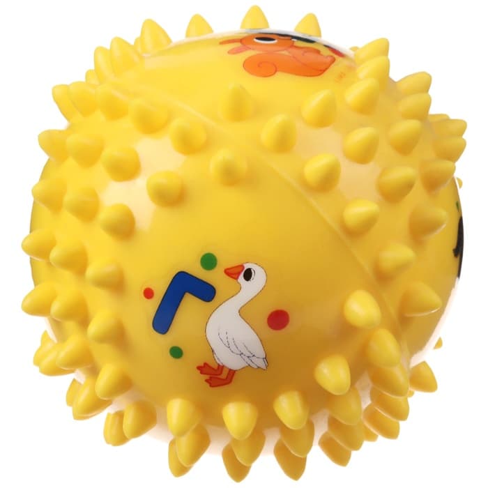 Развивающий тактильный мячик Крошка Я «Малыш», с пищалкой, ø9 см, виды МИКС