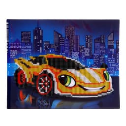 Алмазная мозаика с частичным заполнением для детей «Жёлтая тачка», 20×25 см