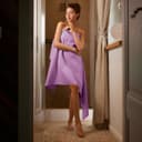 Полотенце вафельное банное Экономь и Я 80×150 см, цвет лаванда, 200 г/м², 100% хлопок