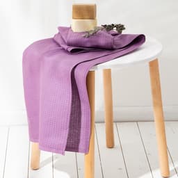 Полотенце вафельное банное Экономь и Я 80×150 см, цвет лаванда, 200 г/м², 100% хлопок