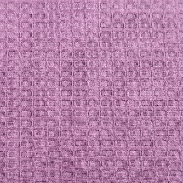 Полотенце вафельное банное Экономь и Я 80×150 см, цвет лаванда, 200 г/м², 100% хлопок