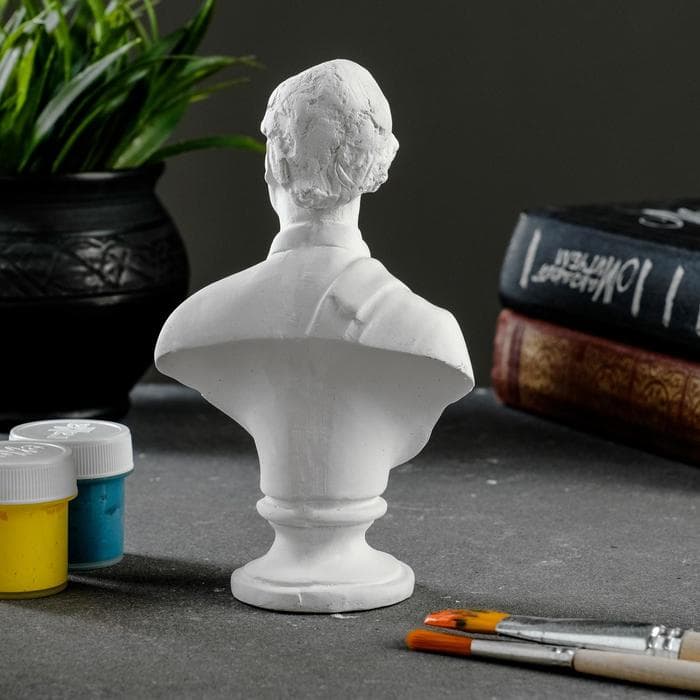 Бюст «Суворов», фигурка гипс, 13×10×5 см