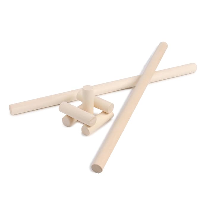 Игра «Городки», биты 2 шт. 56.3×3 см, рюх 5 шт. 10.8×3.5 см