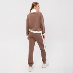 Костюм женский (свитшот, брюки) MINAKU: Casual Collection, размер 42, экрю