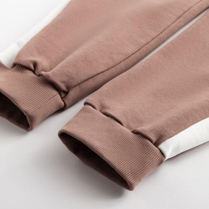 Костюм женский (свитшот, брюки) MINAKU: Casual Collection, размер 42, экрю