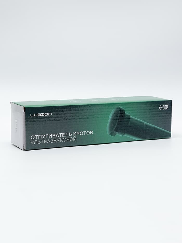 Отпугиватель кротов Luazon LRI-29, ультразвуковой, 800 м2, от батареек R20 (не в комплекте), зелёный