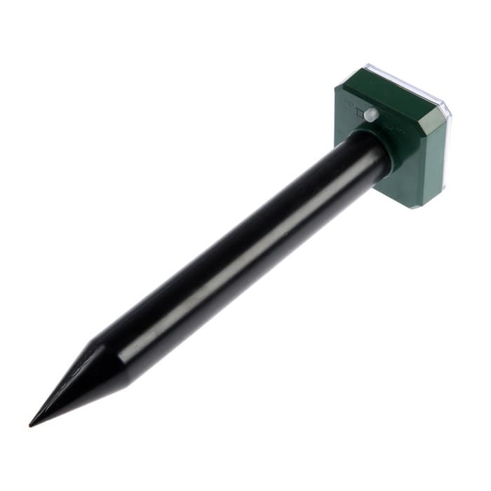 Отпугиватель кротов Luazon LRI-30, ультразвуковой, 800 м², от солнечной батареи, чёрный