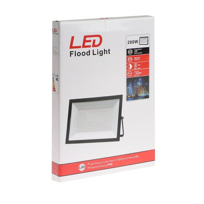 Прожектор светодиодный, 200 Вт, 15400 Лм, 6500К, IP66, 220 В