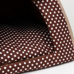 Домик-вигвам для животных «Нежность», 40×40×37 см, бязь, коричневый