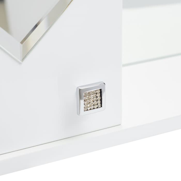 Комплект мебели для ванной комнаты «Квадро 55»: тумба с раковиной, зеркало - шкаф, цвет белый