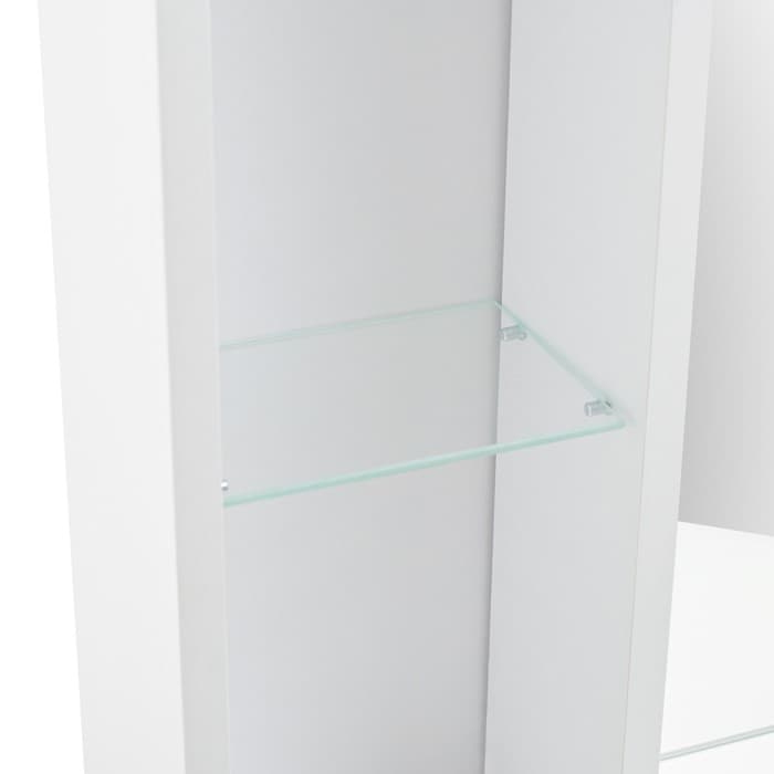 Комплект мебели для ванной комнаты «Квадро 55»: тумба с раковиной, зеркало - шкаф, цвет белый