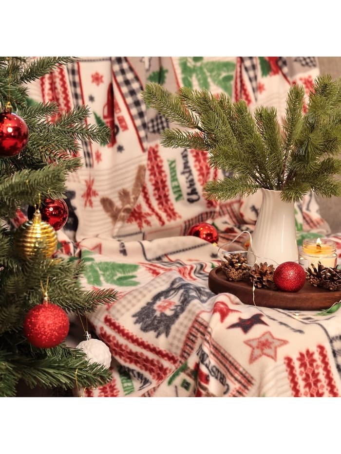 Плед флисовый новогодний «Экономь и Я. Рождество» 150×130 см