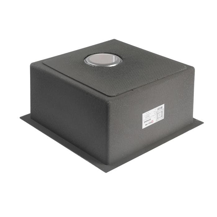 Мойка кухонная AFLORN AF94444, врезная, S=3.0 и 0.8 мм, 44×44×22 см, сифон, сатин