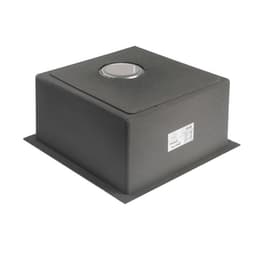 Мойка кухонная AFLORN AF94444, врезная, S=3.0 и 0.8 мм, 44×44×22 см, сифон, сатин