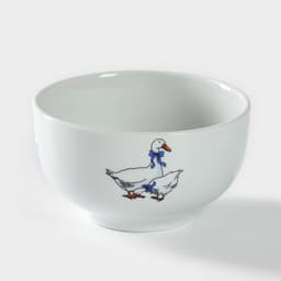 Пиала Добрушский завод «Гуси», 330 мл, d=11 см, фарфор, белая, рисунок МИКС