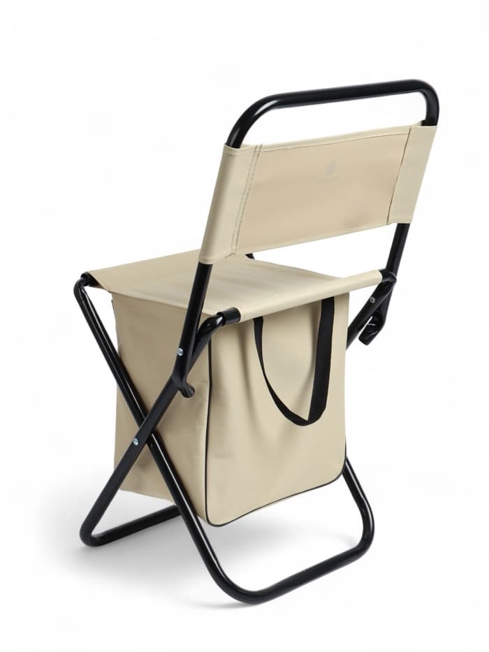 Стул туристический maclay, 28×35×58 см, до 90 кг, с сумкой, складной, со спинкой, серый